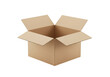 © Marcel - Isolated Open Empty Brown Cardboard Box