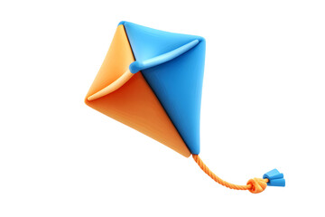 Vibrant 3D Kite Illustration on transparent background Displaying Recreation and Fun