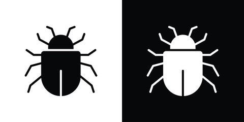 Bug icon collection. line stroke icon. EPS 10
