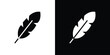 © Recoonde - Feather icon collection. line stroke icon. EPS 10