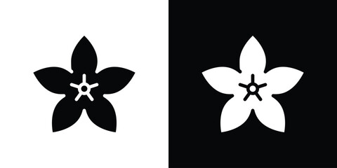 Moth orchid icon collection. line stroke icon. EPS 10