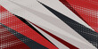 © Moh - Futuristic abstract red, gray, and black 3D background. Overlap papercut triangle geometric design.