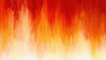 Wall Mural - vibrant fiery abstract background with vertical orange red brush strokes and bright glowing center f