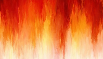 Wall Mural - vibrant fiery abstract background with vertical orange red brush strokes and bright glowing center f