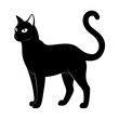 © nillgraph20 - Cat silhouette vector Style with white background