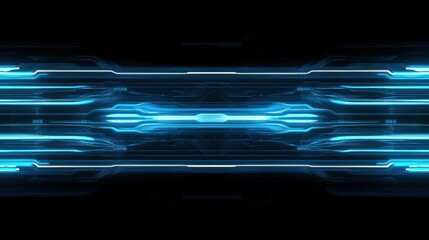 Wall Mural - Abstract Futuristic Blue Technology Background
