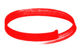 Hand-Drawn Red Oval Shape PNG - Brush Stroke Circle, Sketch Highlight Element, Artistic Frame, marker round circule shape
