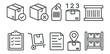 © Hubba Bubba - Logistics, shipping outline icon set. delivery, warehouse, inventory management icons