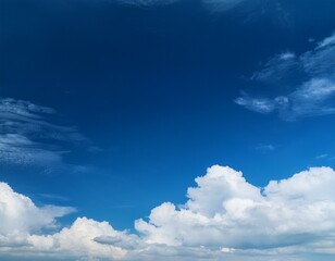 Wall Mural - the background is a vertical image of a blue sky with white clouds that is beautiful
