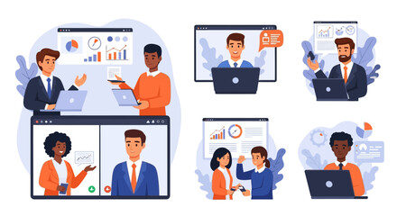 Wall Mural - Efficient Virtual Teamwork Strategies for Successful Remote Collaboration