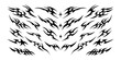 © Neocozmo Graphic - Set of black neo tribal element design, neo tribal tattoo set