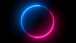 © Suro - Neon Circle Abstract Background.