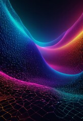 Wall Mural - Close-up of a coloured abstract background with lines and dots