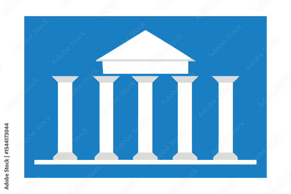 Classical Architecture Pillars of History and Design Stock Vector ...