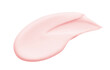 © Kat Ka - Pink cream smear swatch. Skin care lotion isolated on transparent background. Cosmetic creamy product texture