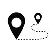 © Abhiliya - map distance icon vector design