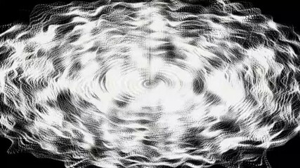 Wall Mural - black and white wave pattern for design and background. glitter abstract illustration with wry lines