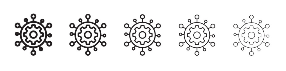 frameworks icon black and white vector sign