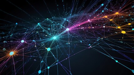 Sharp circuit detail in digital darkness, where glowing lines reflect precision, connectivity, and artificial intelligence