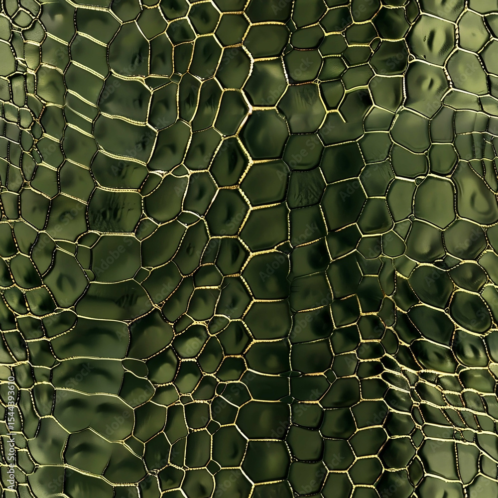 Dark Green Reptile Skin Texture Seamless Pattern for Design Projects ...