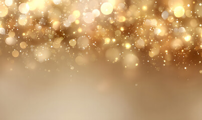 Wall Mural - abstract soft golden bokeh background. generative ai