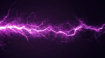 Wall Mural - purple lightning bolt against a dark background