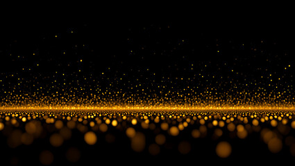 Abstract of Christmas and bokeh light with glitter background