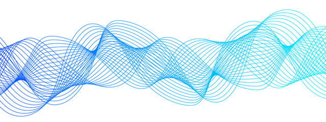 Wall Mural - abstract glowing modern wave dynamic flowing with futuristic technology and sound wave lines. geomet