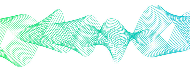 Wall Mural - abstract glowing modern wave dynamic flowing with futuristic technology and sound wave lines. geomet