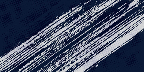Wall Mural - blue color pattern gradient grunge texture background. Dots pop art comics sport style vector illustration Abstract background dark blue with modern corporate concept