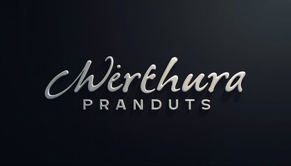 Werthura Pranduts text on dark background