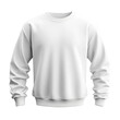 © Tohamina - Plain white crewneck sweatshirt long sleeves casual wear comfortable clothing