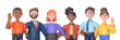 © lrunups - Young diverse people group standing together.Transparent Background Mockup.Supports PNG files with transparent backgrounds.