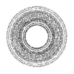 Wall Mural - complex circular network structure with geometric connections and broken torus pattern ideal for tec