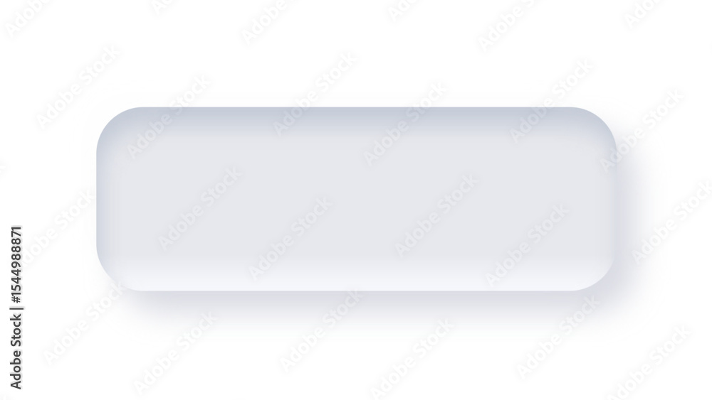 Subtle Filled Buttons Transparent background soft neumorphic white button with subtle shadow ...