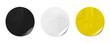 © runrun2 - Black, white and yellow  stickers isolated on white background