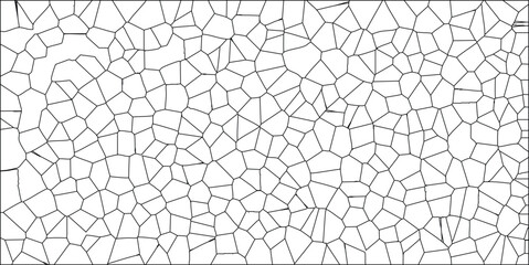 Abstract cellular structure of interconnected lines creating a pattern of geometric polygons for design and graphic elements