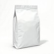 © Samsun - White Pet Food Packaging Mockup – Blank Paper Bag and Foil Pouch Sachet for Dog or Cat Food Branding, Zoo Store Display, or Pet Supply Product Presentation on Clean Background