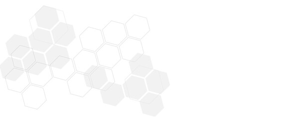 Wall Mural - futuristic molecule structure abstract hexagonal network background design for technology and medica