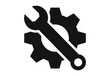 © MUZIHID CREATION - Wrench and gear icon repair service maintenance symbol