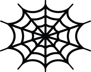 Halloween spider web   black silhouette vector,spider web  icon
