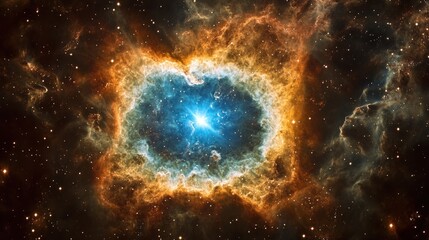 Wall Mural - colorful nebula in outer space