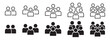 © dwiwahyu - Set of people icon representing group size. Perfect can use in demographic, social media, and team concept