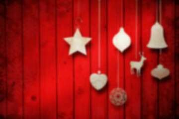 Wall Mural - blurred christmas background