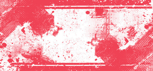 Wall Mural - abstract grunge texture red, pink and white background soft pink abstract halftone background with d