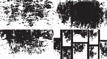 Wall Mural - black and white background grunge background. abstract texture of dirt, dust, blots, chips grunge ba