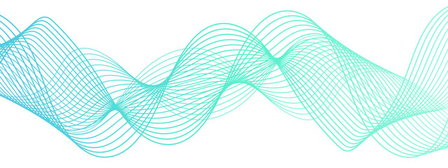 Wall Mural - abstract clean, modern, background featuring smooth, flowing wave lines gradient. symmetrical, rhyth