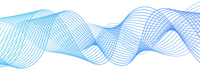 Wall Mural - abstract clean, modern, background featuring smooth, flowing wave lines gradient. symmetrical, rhyth
