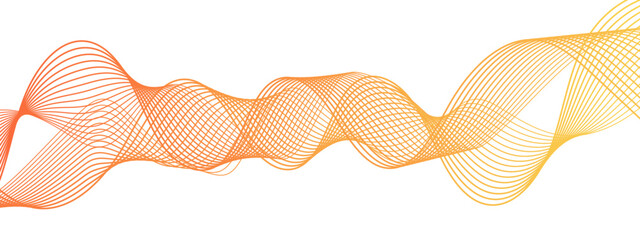 Abstract clean, modern, background featuring smooth, flowing wave lines  gradient. symmetrical, rhythmic pattern with light, airy, and dynamic technology, music, or modern branding.