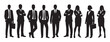 © Rakib GFX - Business people silhouette vector set_business man and business woman